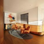 Living area Used Wooden Flooring and White Wall Color Decorations for Inspiration