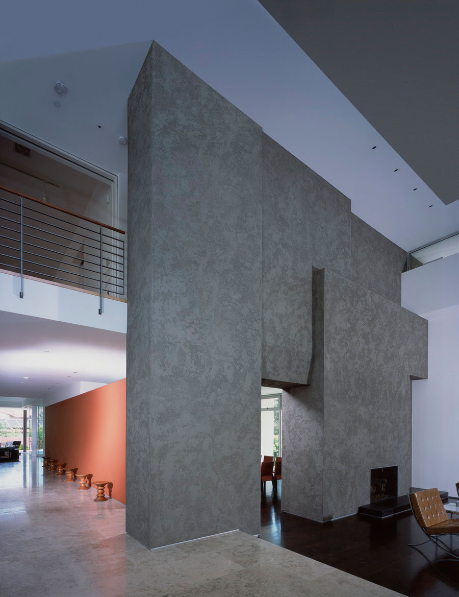 Darkwood Floor Also Applied Concrete Fireplace Near Corner Darkwood Floor Also Applied Concrete Fireplace Near Corner