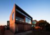 Queenscliff Residence / Beautiful House with Unique Wooden Wall Residence Building Featured Near Large Entryway Also Lalsoscape