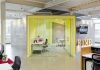 FINE – Fascinating House Office Design Decor Black Chair Also Transparent Wall Which Is Made From Glass Panels